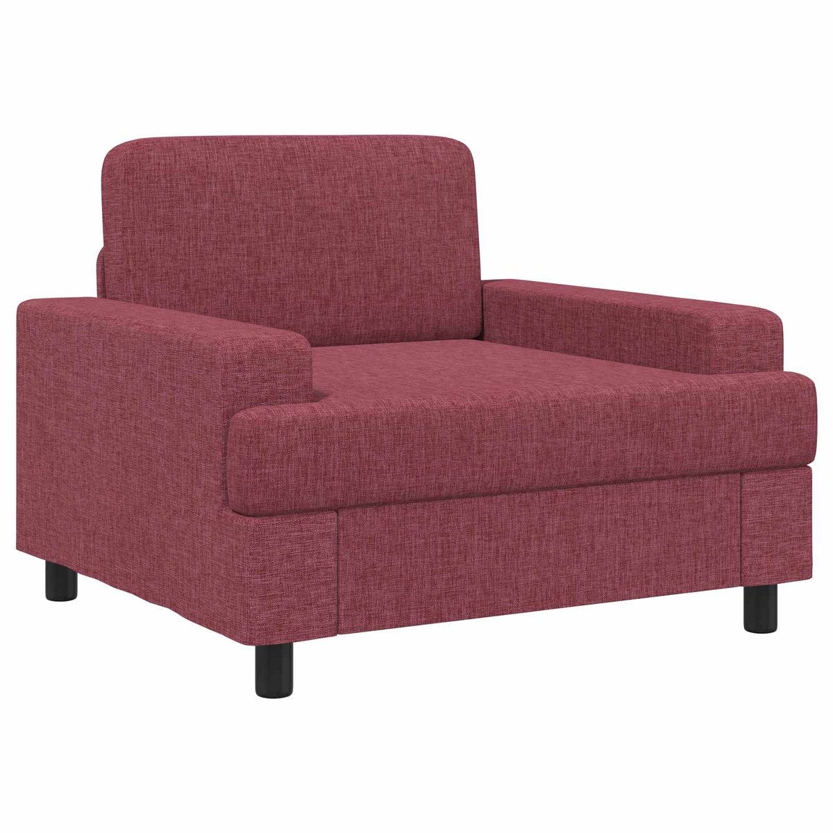 vidaXL Fauteuil - Wijnrood - Stof
