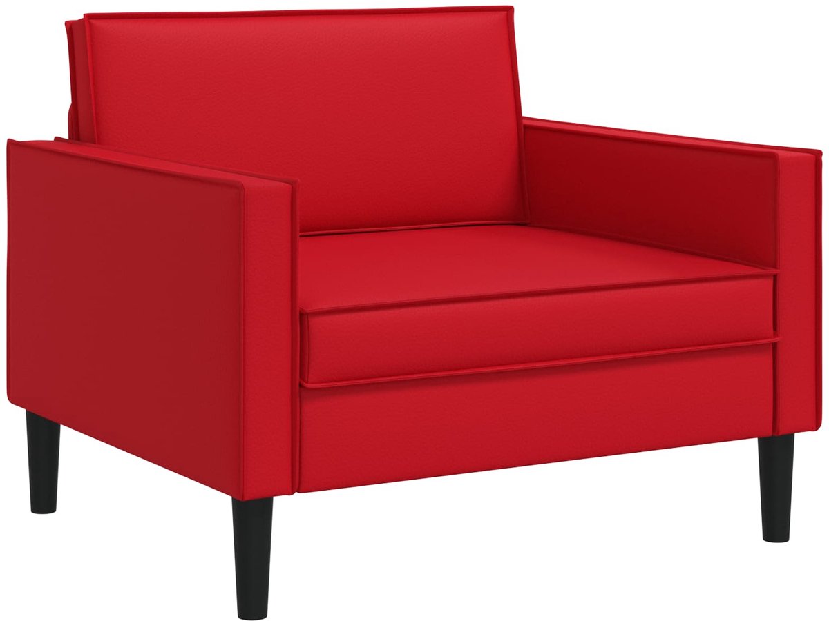 vidaXL XL-fauteuil - Rood - Kunstleer