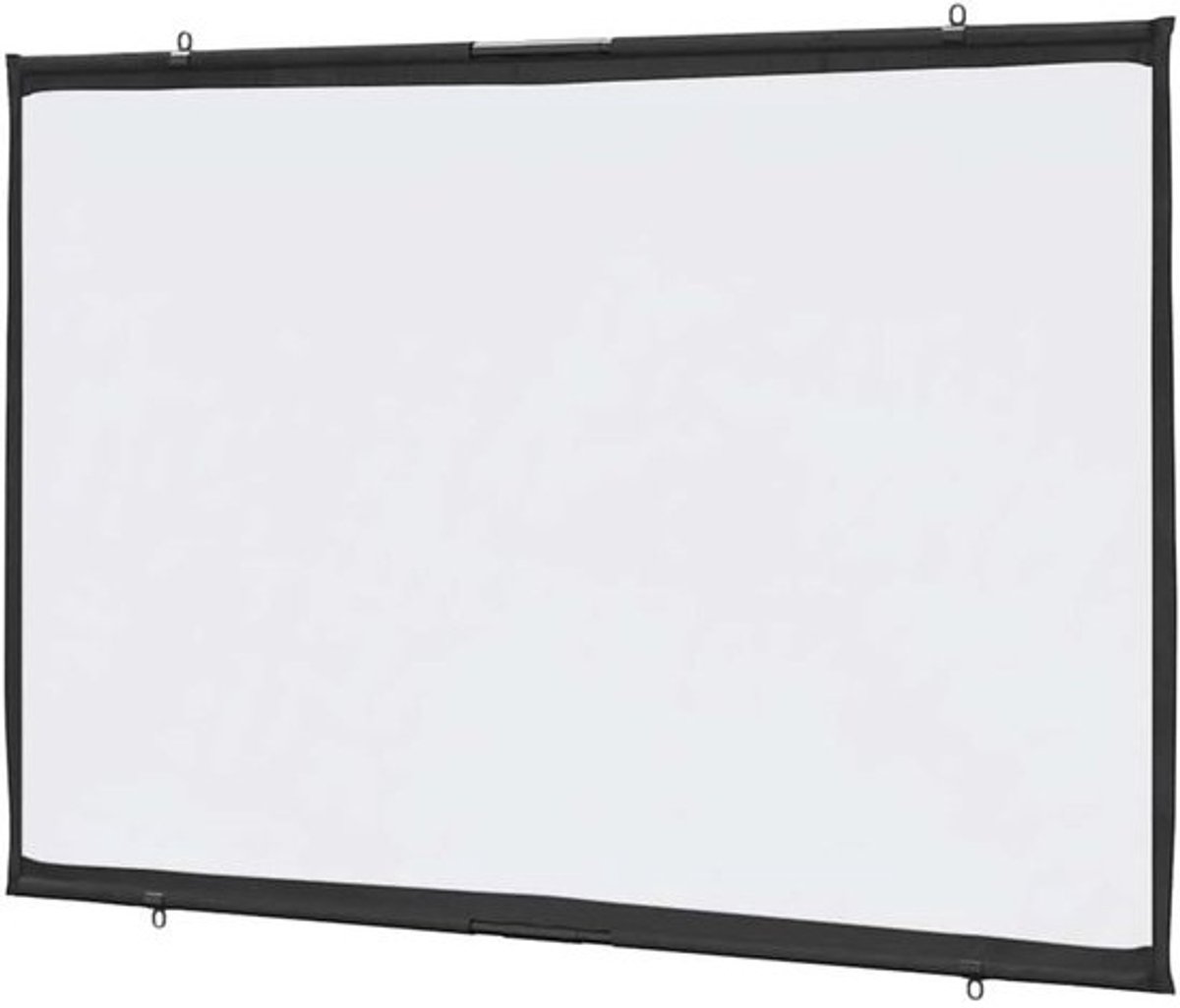 Projectiescherm Wandmontage - Scherm Projector - Thuisbioscoop Presentaties - Matte Lichtverspreiding - 133 x 75 cm - Wit