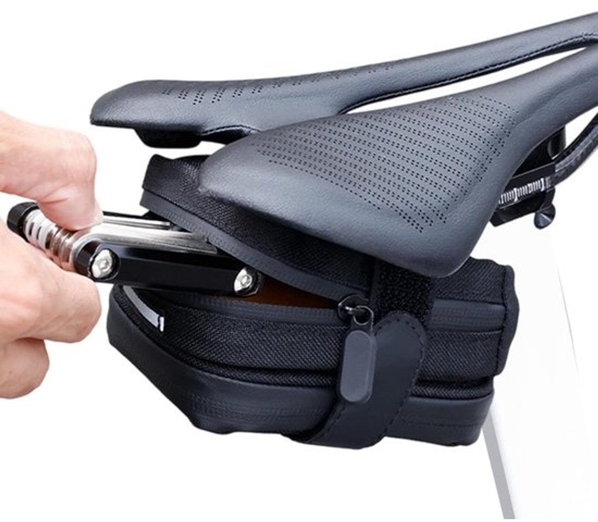 Fiets Zadeltas - Outdoor Organizer - Fietsen en Reizen - Waterdichte Split Design - 12 x 9 x 6 cm