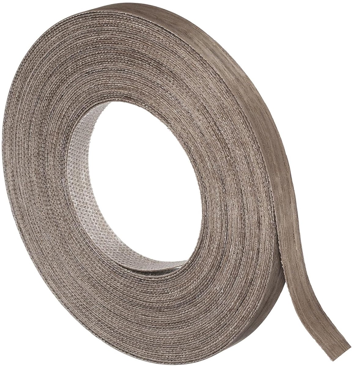 1/2 inch x 49 ft fineerrandband, voorgelijmde flexibele walnootrandstrips, strijkbaar met hete lijm houten band voor kastreparatie en meubelrestauratie