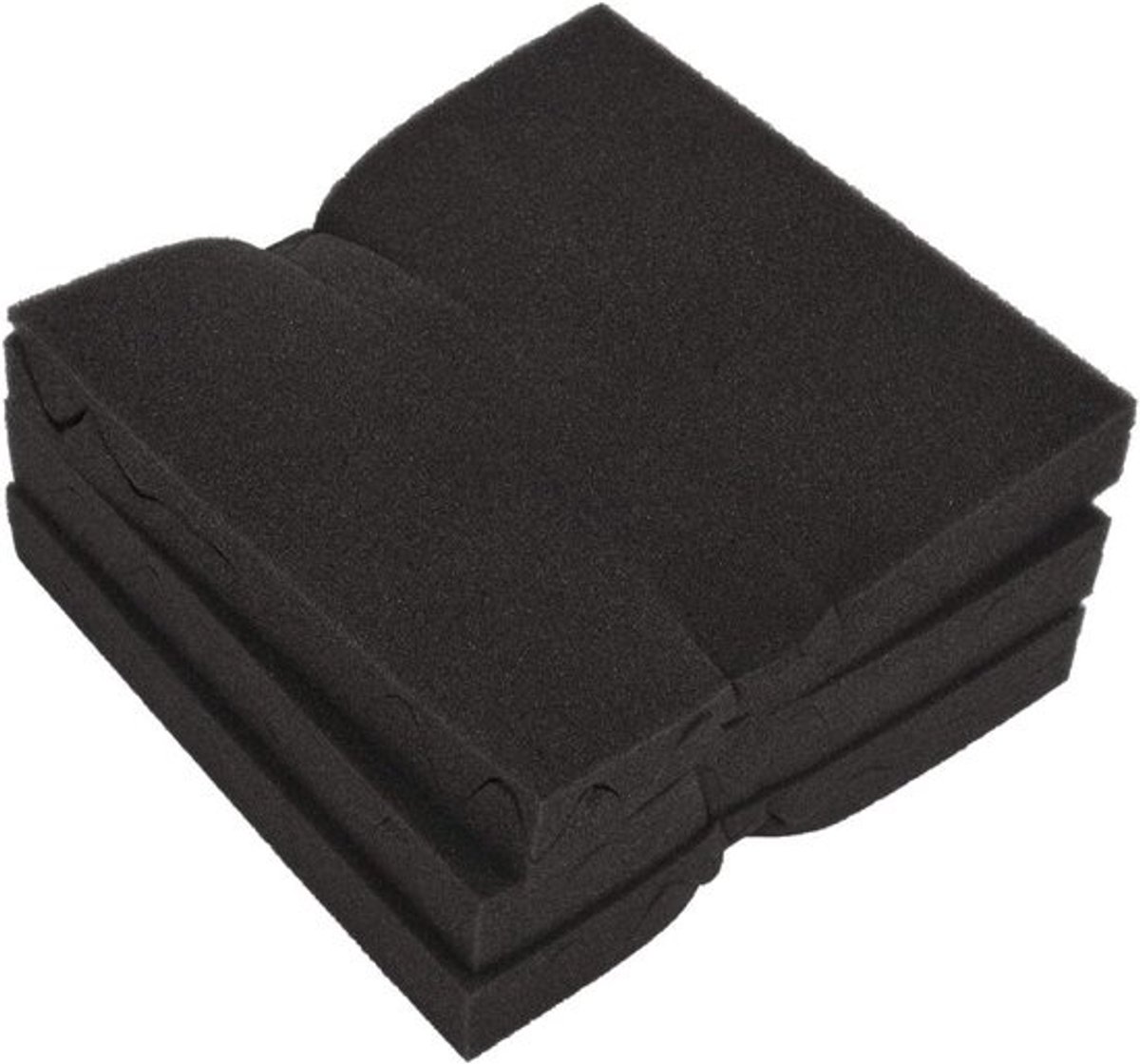 Akoestische Tegels - Geluidsisolatie Schuim - Geluidsverbetering Ruimte - Geluidsabsorberend Effect - 30x30x4cm 6 Stuks - Zwart