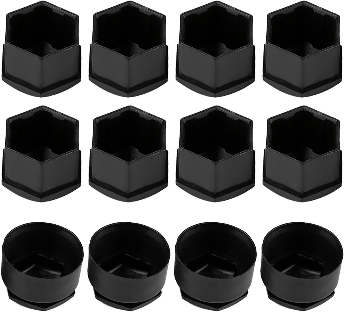 Dailygoods- Wielboutdop 17mm - 20 Stuks - Afdekkingen - Velgafdekking - Schroefdoppen - Eenvoudig te Installeren - Hoogwaardig Nylon PA66 - Wielmoeraf