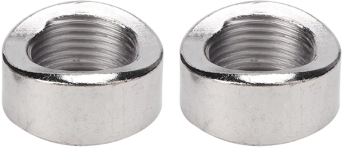 Dailygoods- Sechskantmoer M18 x 1,5 - Roestvrij Staal - 2 Stuks - Schweißmoer - Sauerstofsensormoer - Kerfmoer - Moeren