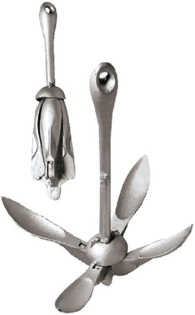 Paraplu anker - Botanker anker - Watersport Varen - Uniek ontwerp - 15 kg - Grijs
