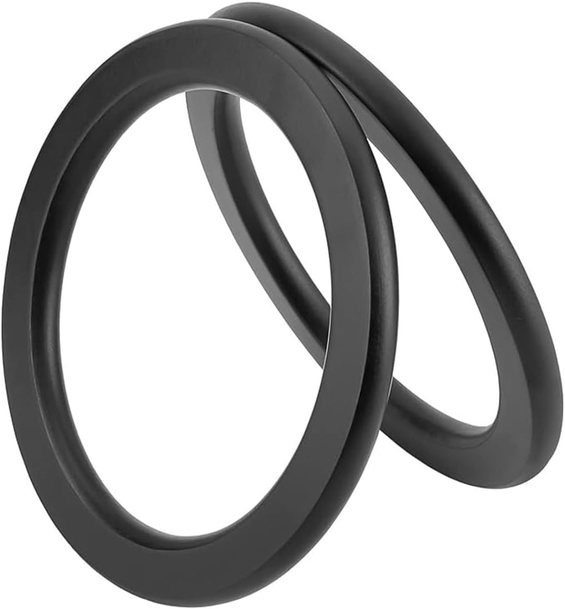 2 stuks massief houten ringen, comfortabele handgreep voor doe-het-zelf handtas-knutselprojecten
