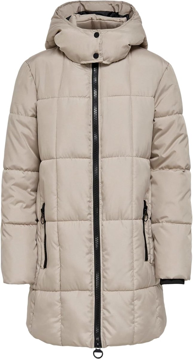 De YONG JDYDAISY gewatteerde jas voor dames, Simply Taupe, M