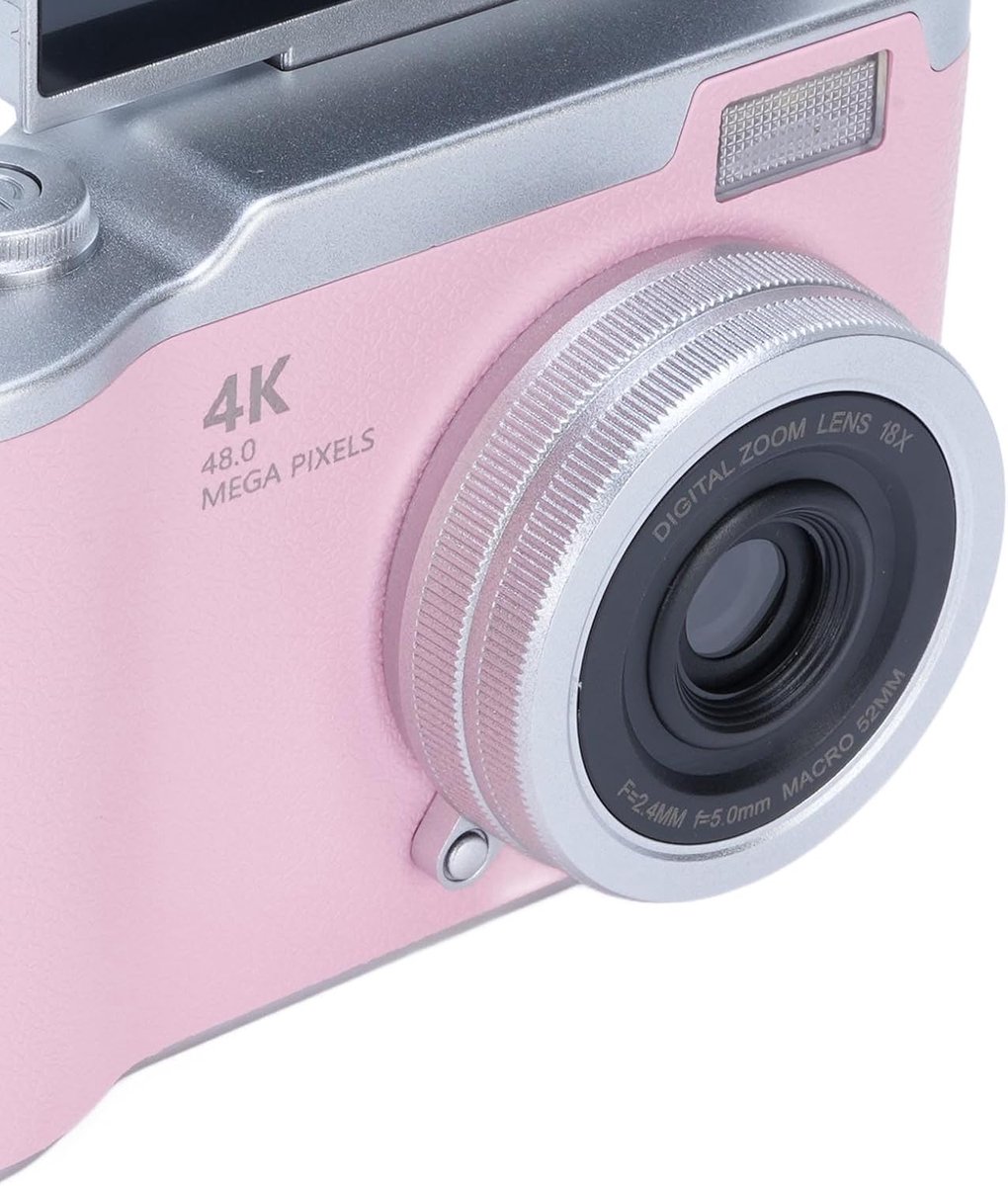 Camera, 1080p 48mp 2,4 Inch HD Display 18x Zoom Auto Focus Vlogging Camera Anti Shake Compact Point Camera voor Tieners Jongens Girls Senioren Student, Ondersteunt 128 thumbnail 5