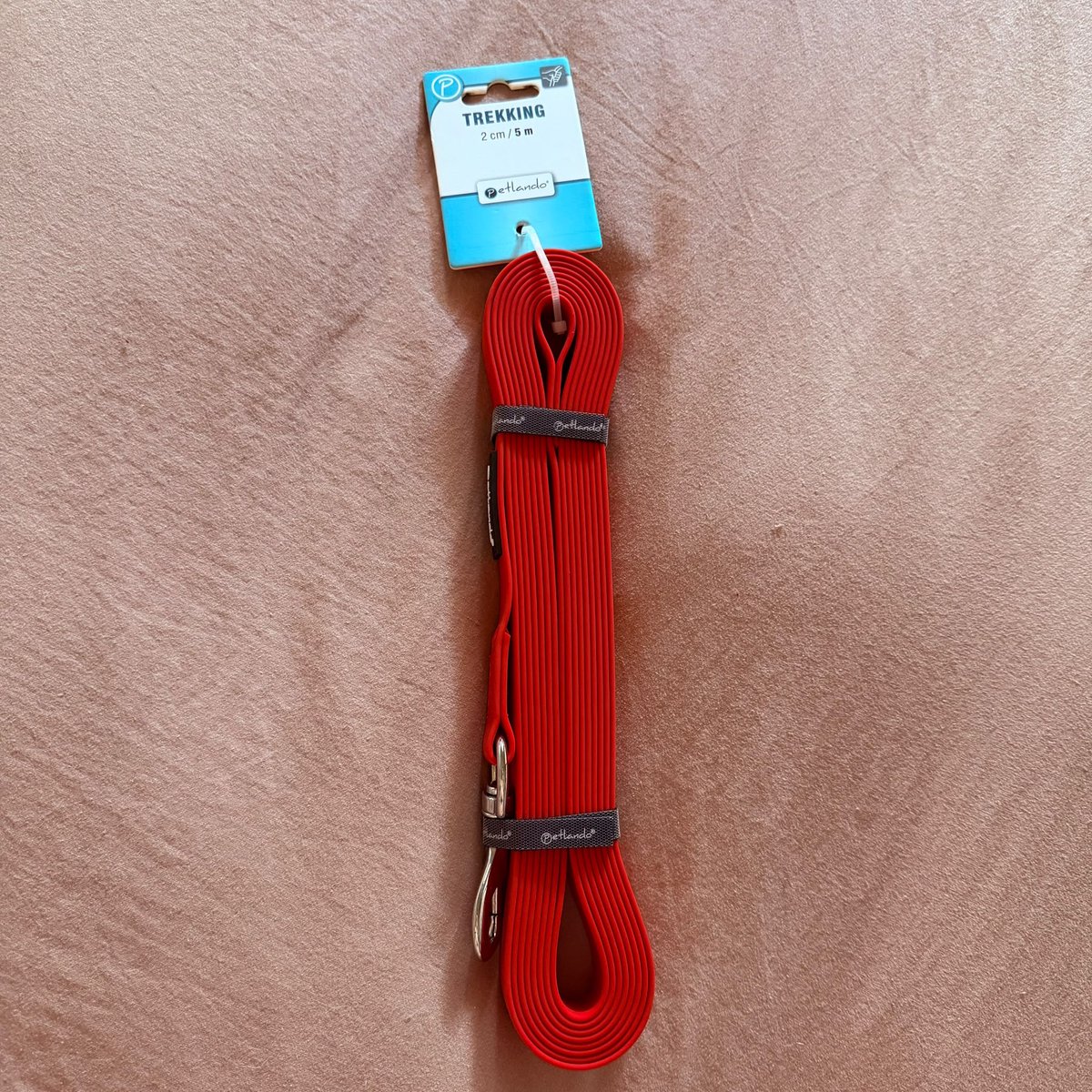 Petlando Trekking Sleeplijn 5m/20mm rood
