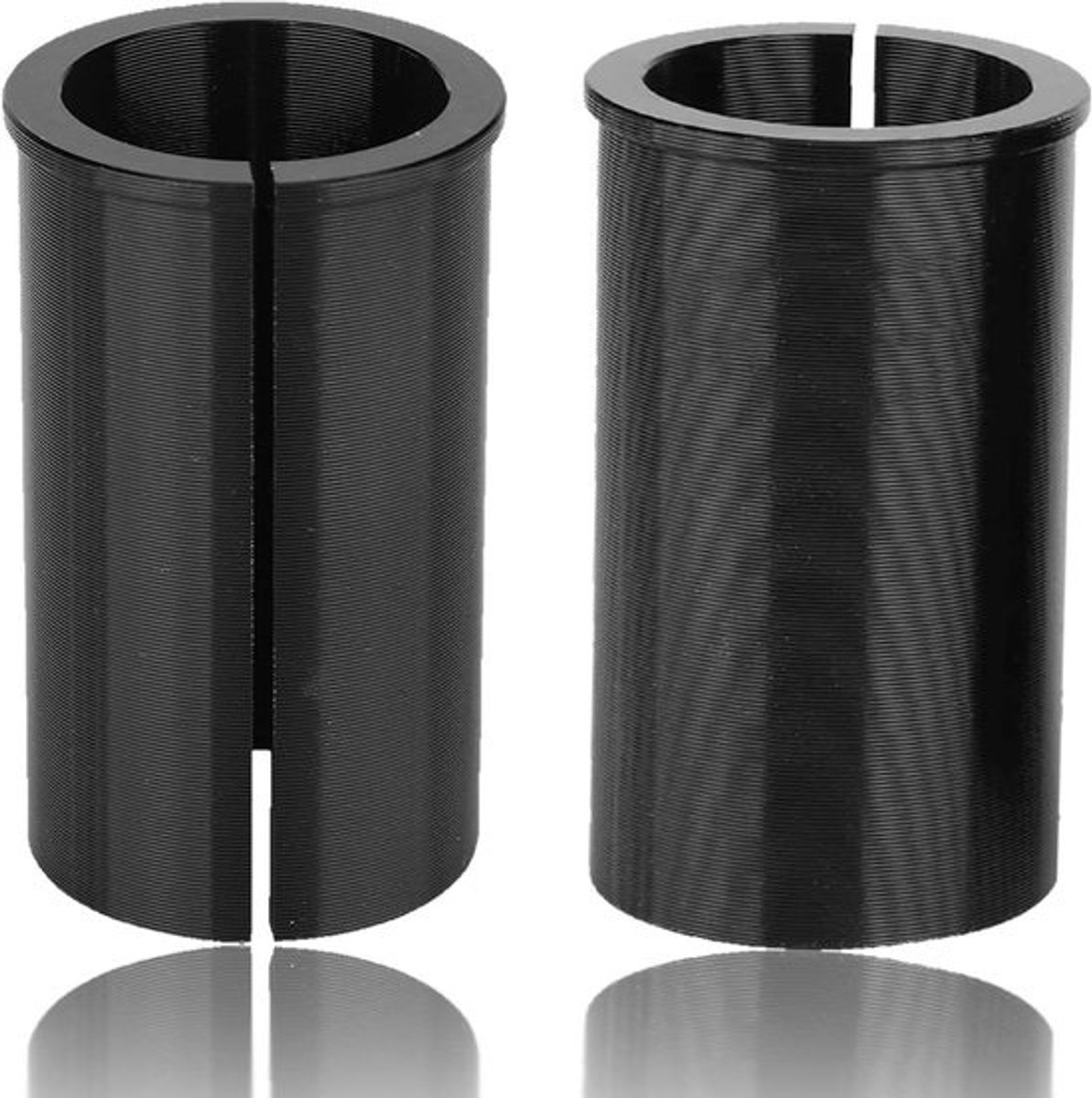 Fiets Zadelpen Adapter - Zadelbuis Verloop - Zadelhoogte Aanpassen - Aluminium Lichtgewicht - 27.2mm naar 33.9mm - Zwart