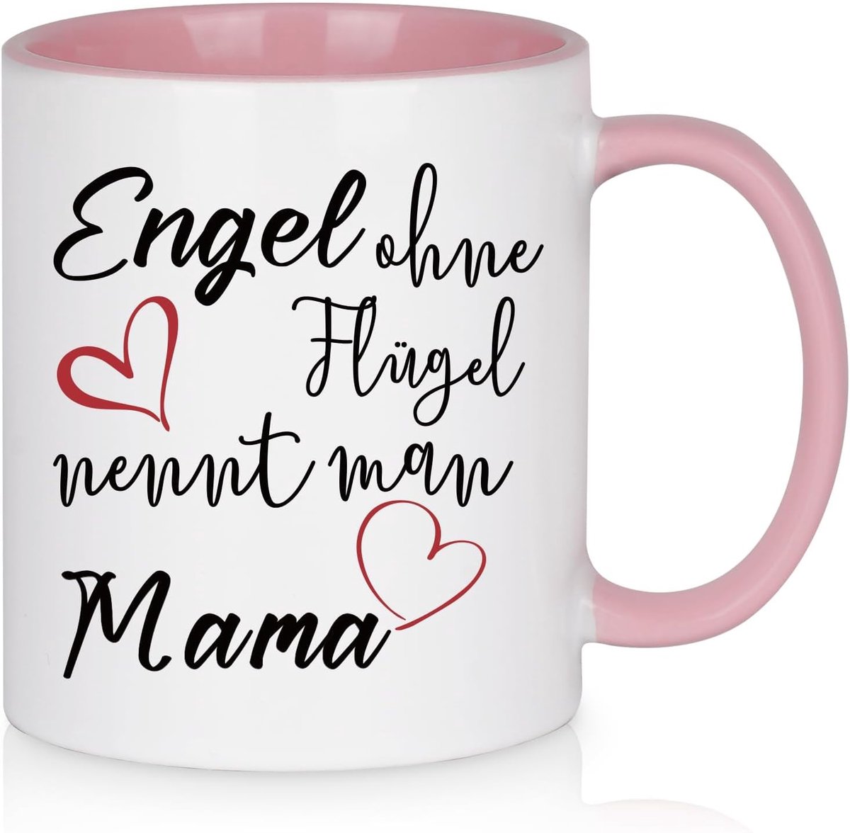 Cadeaus voor mama, mok mama cadeau Kerstmis Moederdag, grappig moedercadeau, engel ohne Flügel nennt man Mama, kerstcadeaus, moederdagcadeau, 325 ml keramische koffiemok