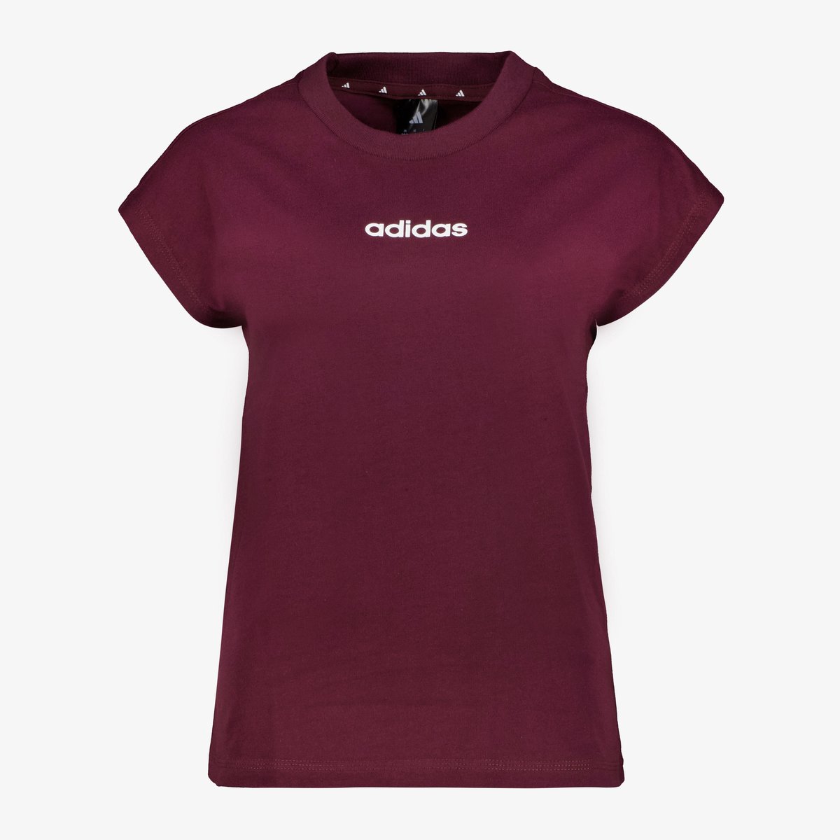 Adidas W LIN SJ dames sport T-shirt bordeauxrood