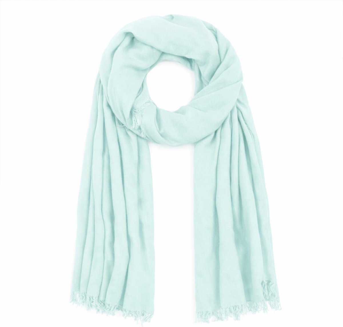 Damessjaal, 190 x 90 cm lange foulard, franjesrand, zomer en herfst, kust, veelzijdige zachte halsdoek, 100% bamboe
