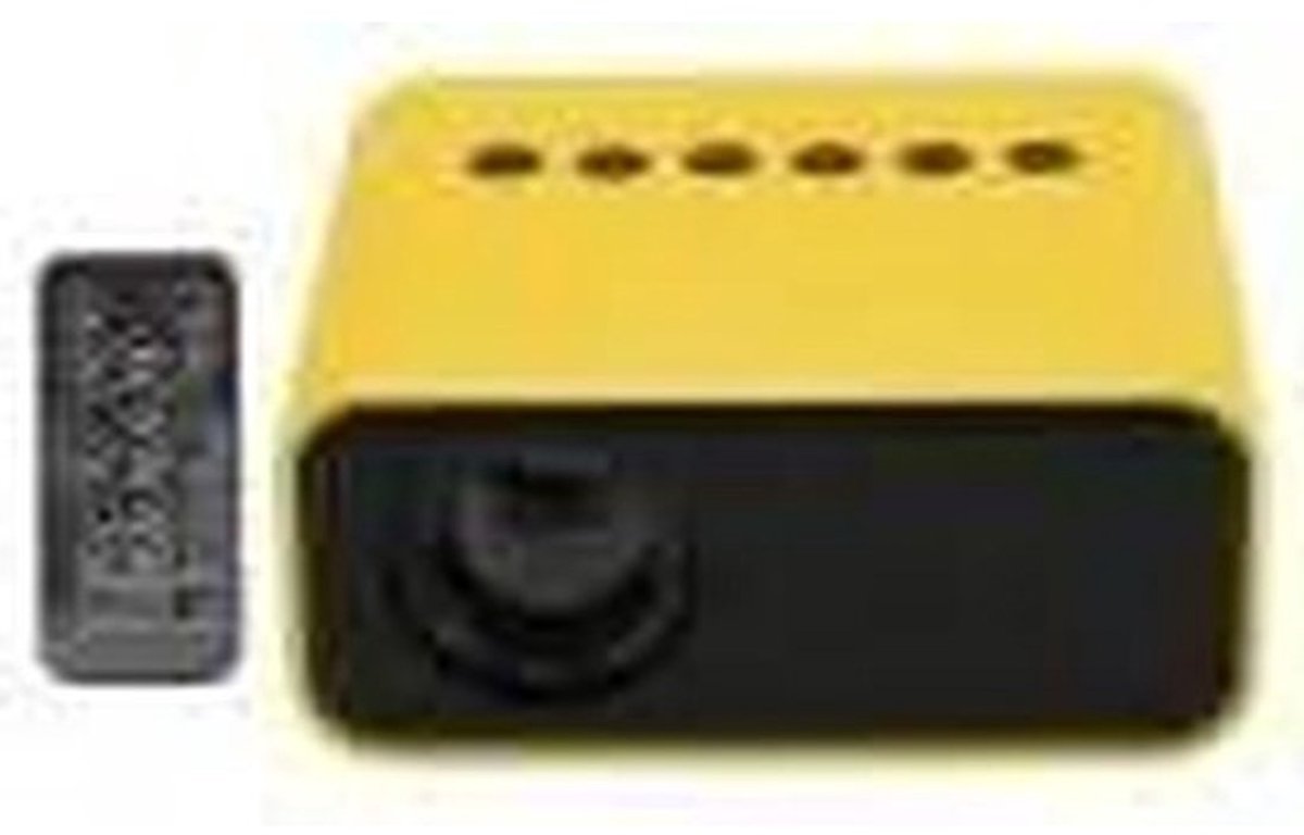 Mini Projector - Draagbare Beamer - Film Avond - Full HD 1080P - Tot 100 Inch - Geel