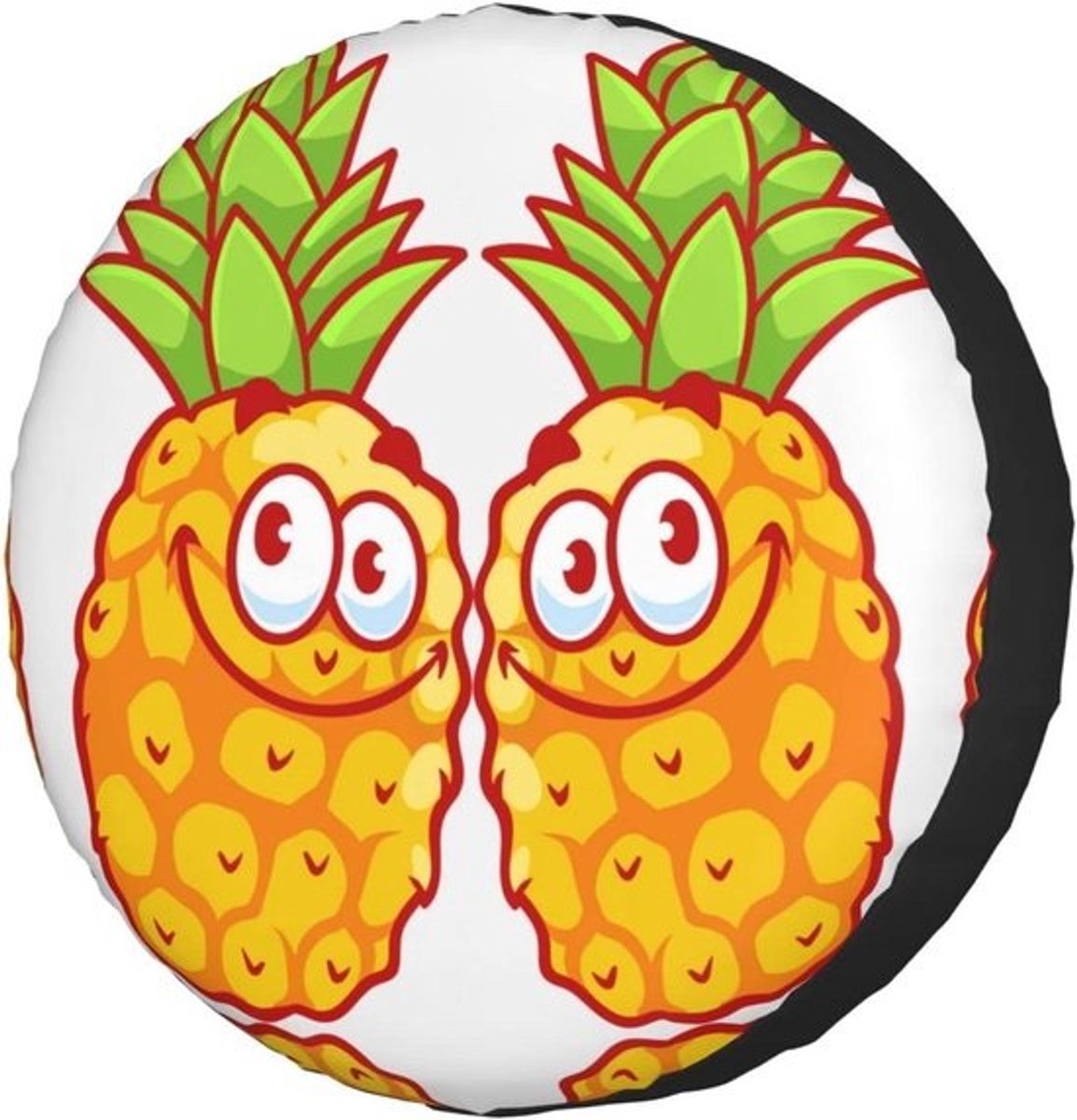 Reservewiel Cover - Bandenafdekking - Voertuig Bescherming - Waterdicht Polyester - 70-75 cm - Ananas Print