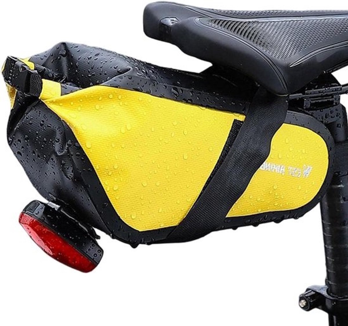 Fietszadeltas - Wigtas Zadel - Onderweg Spullen - Volledig Waterdicht - 23 Liter - Zwart