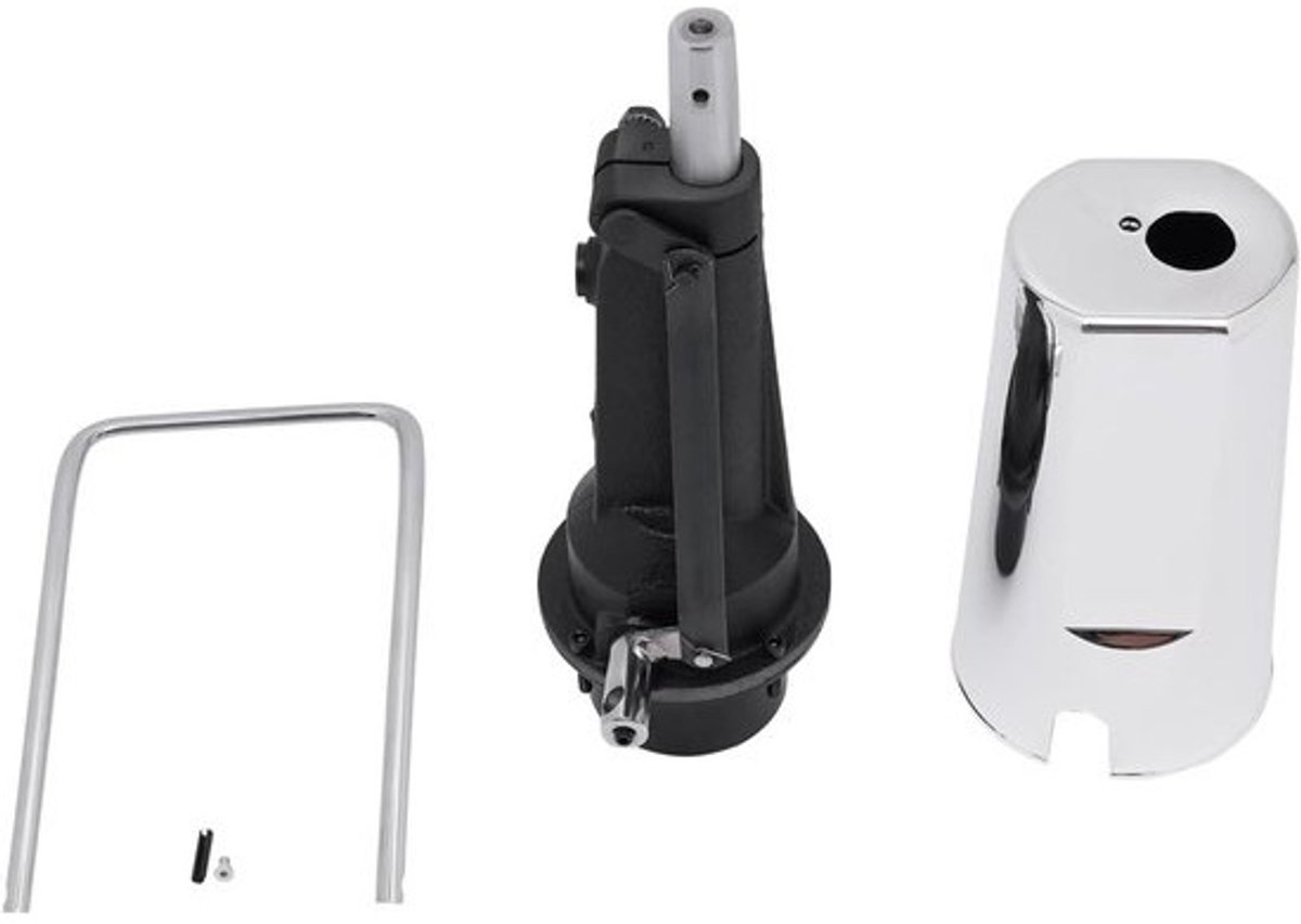 Hydraulische Stoelpomp - Barber Pomp - Stoel Verstellen - Hoge Belastbaarheid - 11 cm Bereik - Zilverkleurig