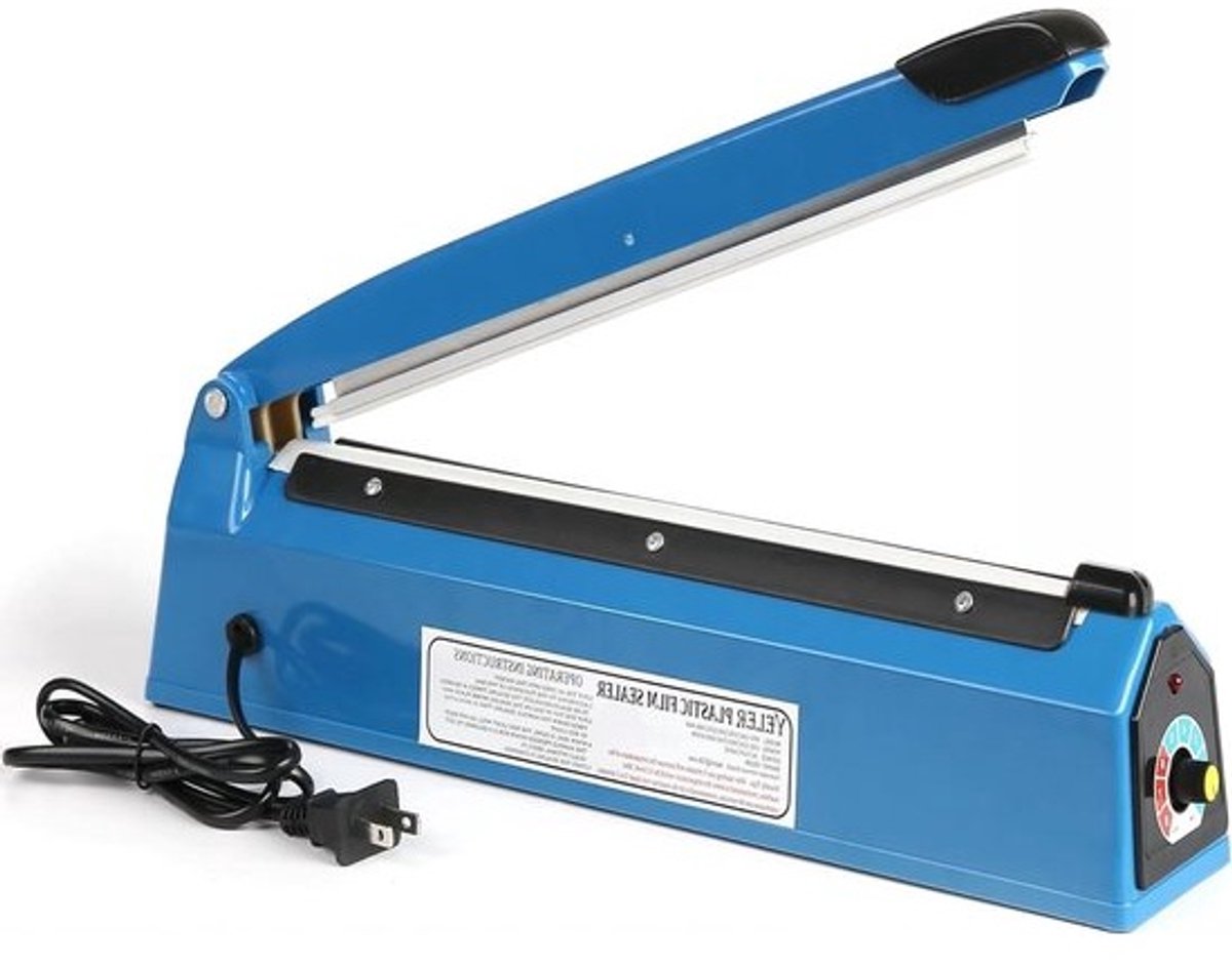 Impuls Heat Sealer - Plastic Verpakker - Zakken Sluiten - Direct Gebruik - 30.5 cm - Blauw