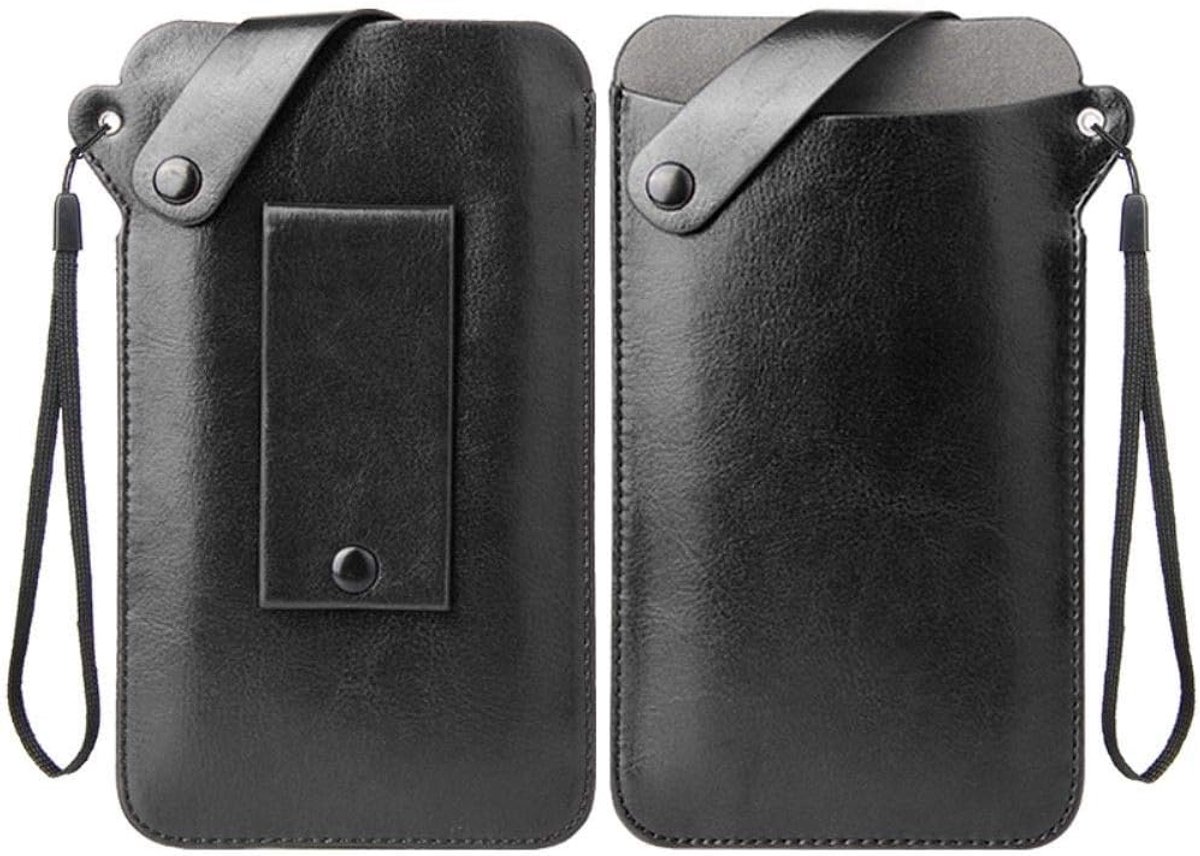 Ultra Lichtgewicht Riem Case met Snap Bevestiging voor Alcatel OneTouch Idol Alpha - Zwart