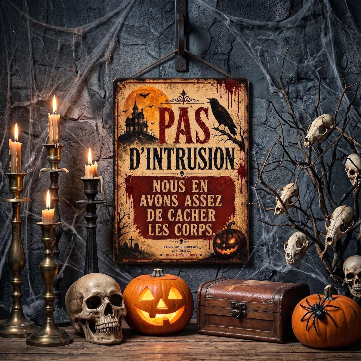 Halloween-decoratie voor buiten, cadeau-idee, grappig cadeau, gepersonaliseerd