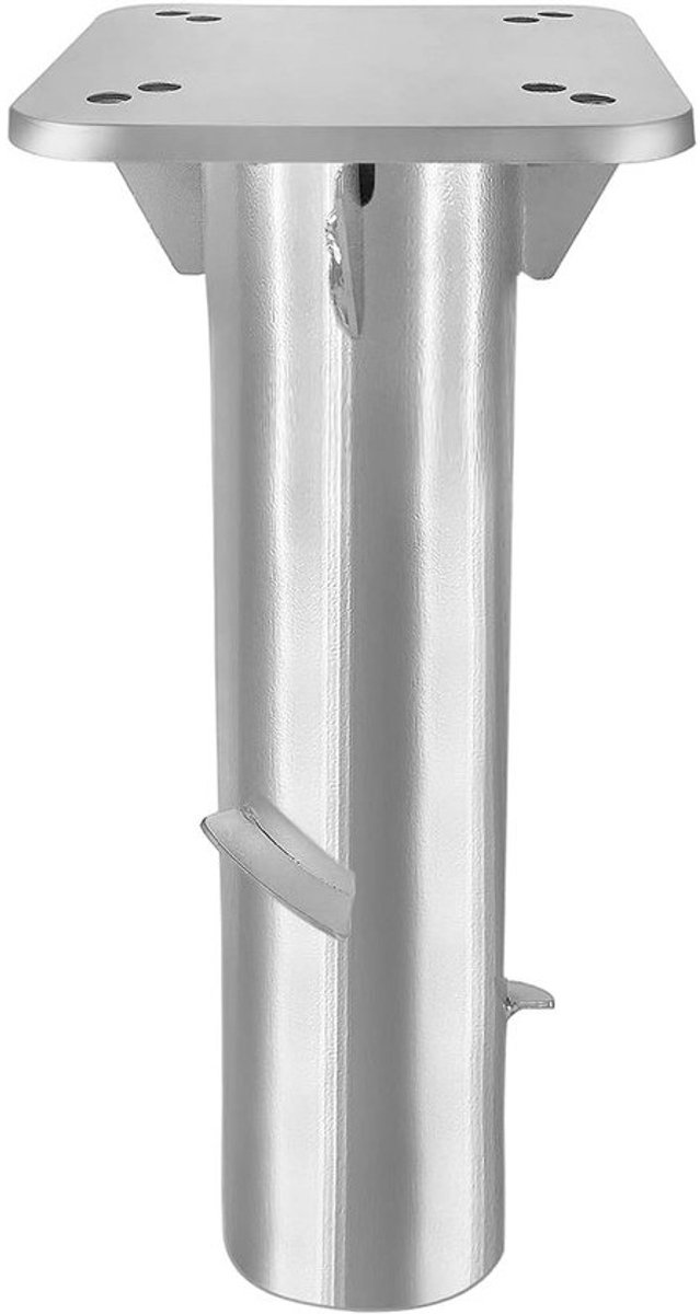 Universele Metalen Parasolvoet Grondanker voor Parasol - Zilveren Bodemplaat