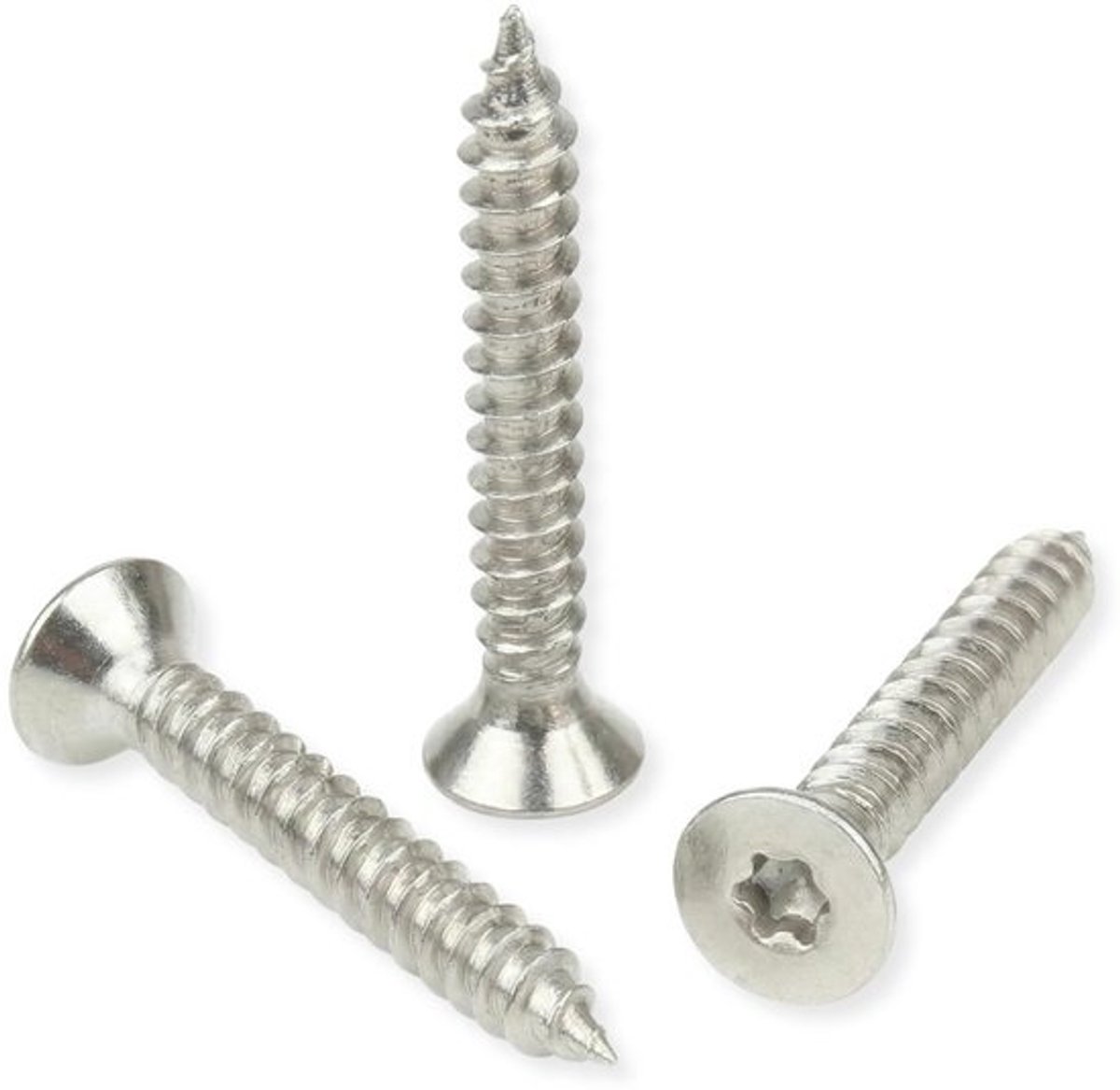 Roestvrijstalen Houtschroeven A2 4x30mm met Verzonken Kop TORX - 500 Stuks