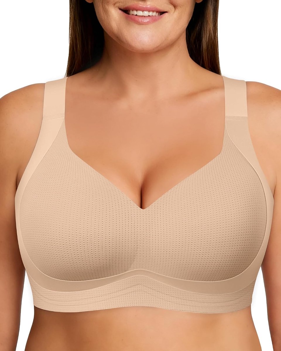 Fairy Dames zonder beugel, naadloos, comfort, minimizer-beha voor grote