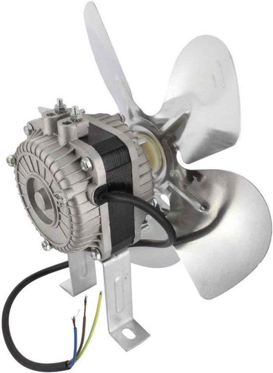 Koelkastmotor - Ventilatoronderdeel - Apparaatonderhoud - Universele montage - 7 Watt - Zilver