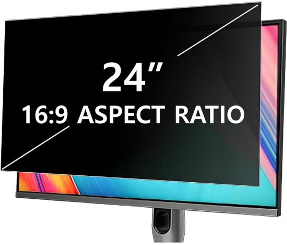 24 Inch Privacyfilter voor Monitor | Antireflectie & Blauwlichtfilter | 16:9 Breedbeeld
