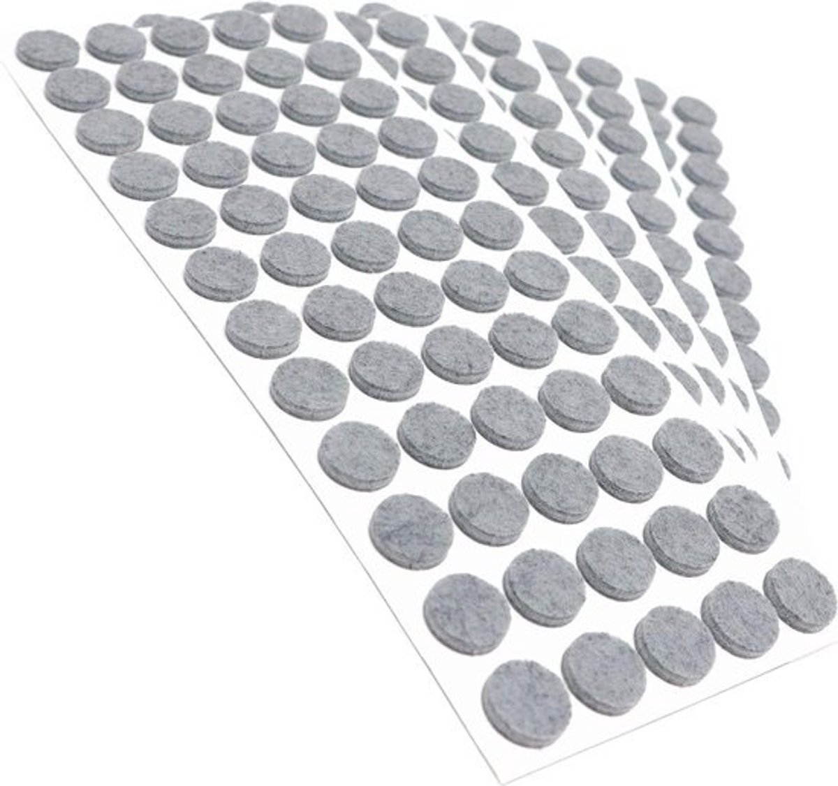 Viltglijders - Meubelbeschermers - Vloerbescherming - Zelfklevend 3.5mm dik - Ø 14 mm - Grijs