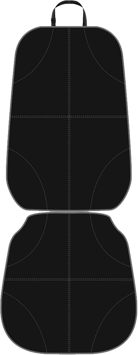 108 x 53 cm, ISOFIX-compatibel, autostoelbeschermer van 300D Oxford met pvc, waterdicht en antislip, met metalen gesp, zwart