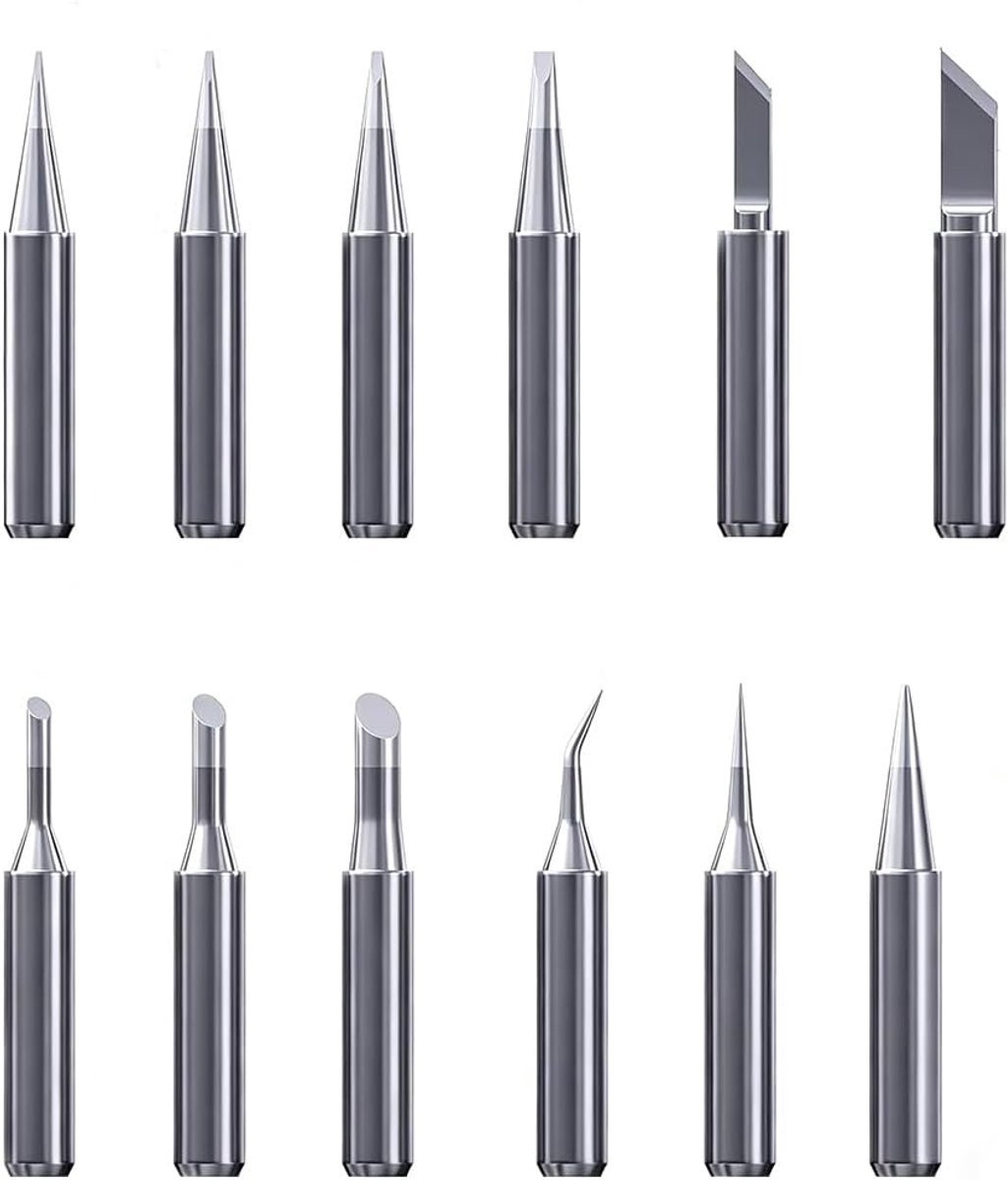 Punten, set soldeerpunten, reservesoldeerpunten voor soldeerstations, lasapparaten, soldeeraccessoires, compatibel met Weller WE1010 soldeerpunt I B K IS SK 0.8D 1.2D 1.6D 2.4D 2C 3C