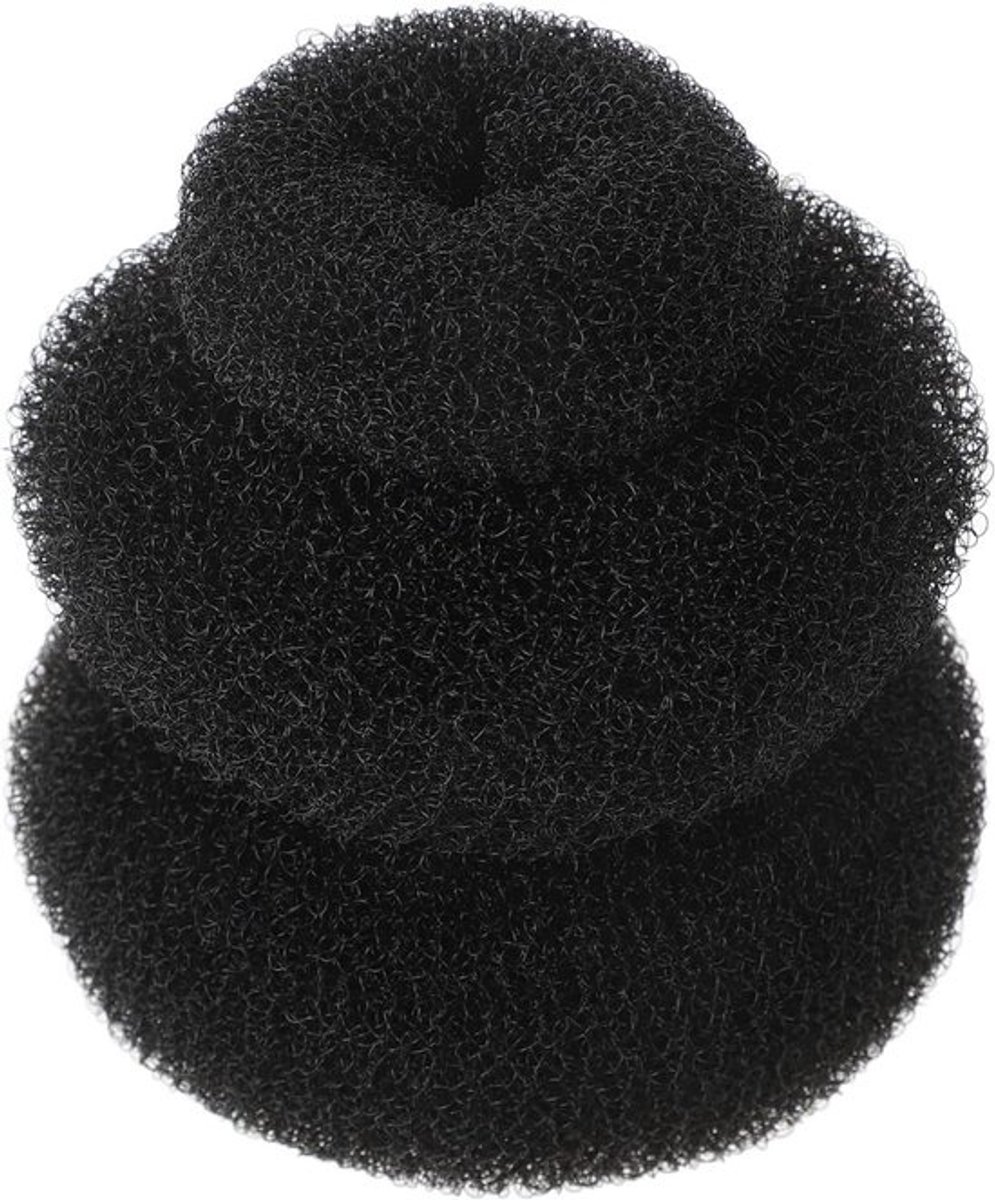Haardonut Set - Knotvormers Chignon - Snel Kapsel Maken - Meerdere Maten Inbegrepen - 3 Stuks - Zwart En Grijs