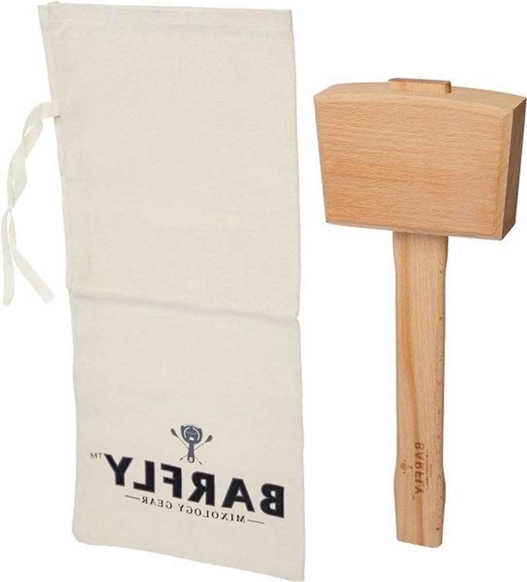 IJshamer met Tas - Bar Hamer Set - IJs Vermalen - Complete Set - Niet gespecificeerd - Bruin
