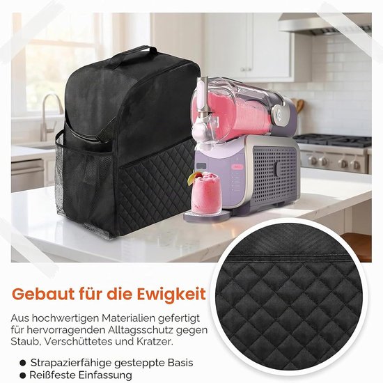 machine tas voor Ninja SLUSHi XL FS601EU 3.7L, 53 x 47 x 23 cm - Draagtas voor Ninja Slush Machine XL Stofbescherming Lichtgewicht Opvouwbare Bag Opbergtas voor Ninja Slush Accessoires — afbeelding 3