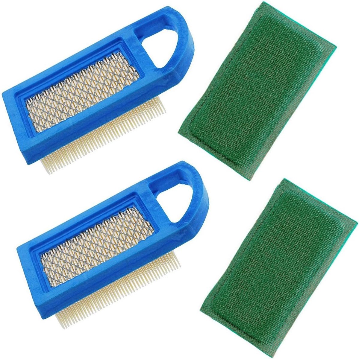 Luchtfilter met 697292 voorfilter compatibel met Briggs & Stratton 10HP motoren vervangen 697152 650821 697775-Pack van 2