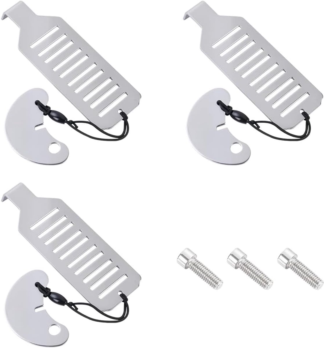 3 Stks Draagbaar Deurslot met Schroeven Beveiligingsapparaat Must-Have Deurslot Jammers Lichtgewicht Backup Bescherming Tool voor Reizen Hotels Scholen Familie Appartementen en Dagelijks