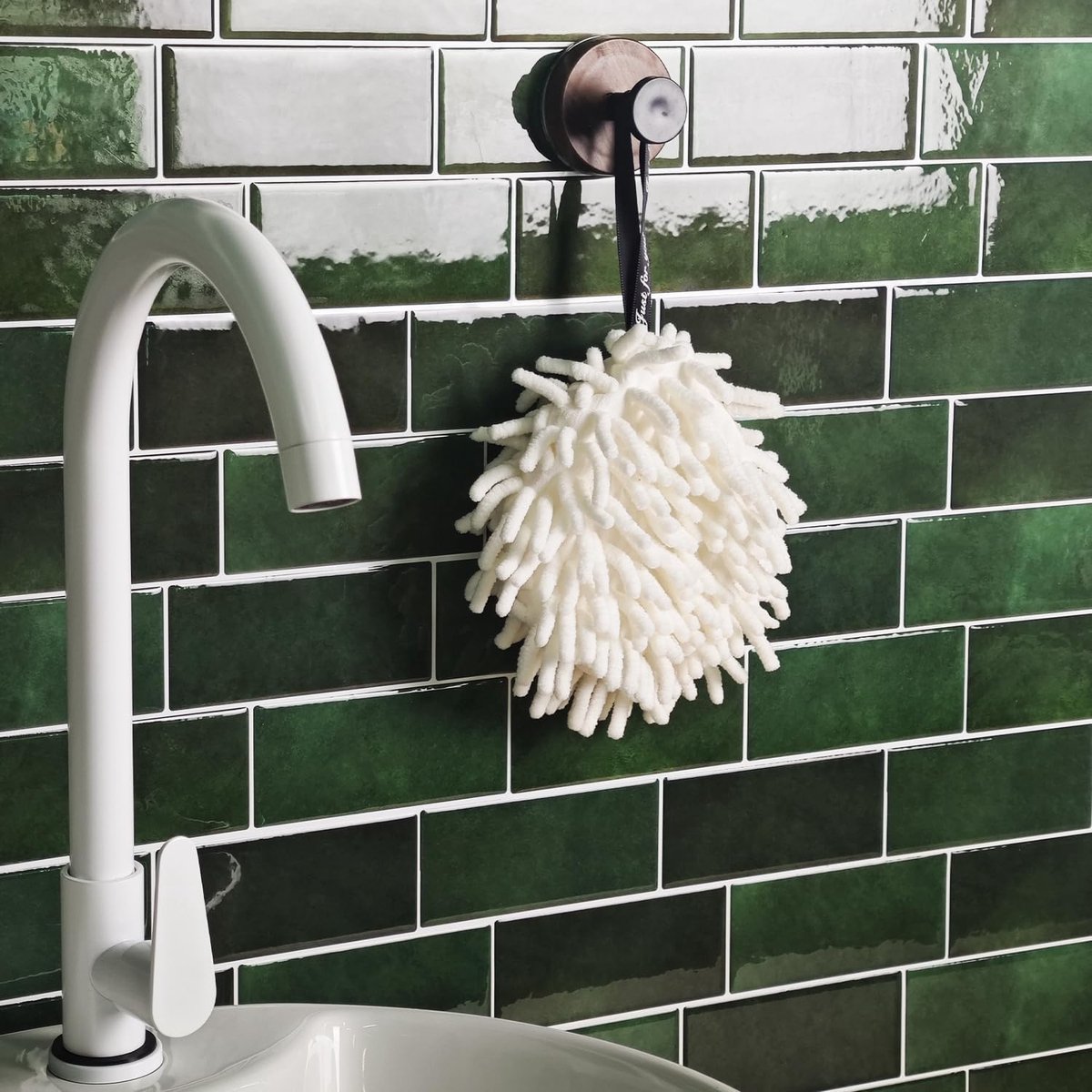 29,4x21,3cmx10St 3D Vinyl Muur Tegel Sticker Transfers, Afpelen en Plakken Zelfklevende Waterdichte Spatbescherming Plak op Tegel Decals voor Keuken Badkamer Muur, Retro Groen