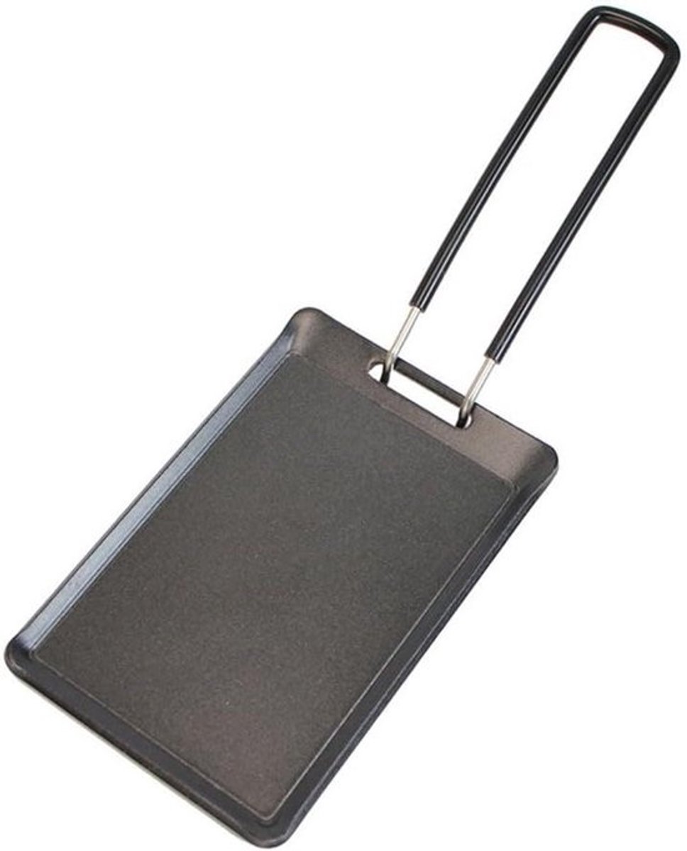 Gietijzeren bakplaat - Grill pan - Steak grillen - Antiaanbaklaag - Vierkant - Zwart