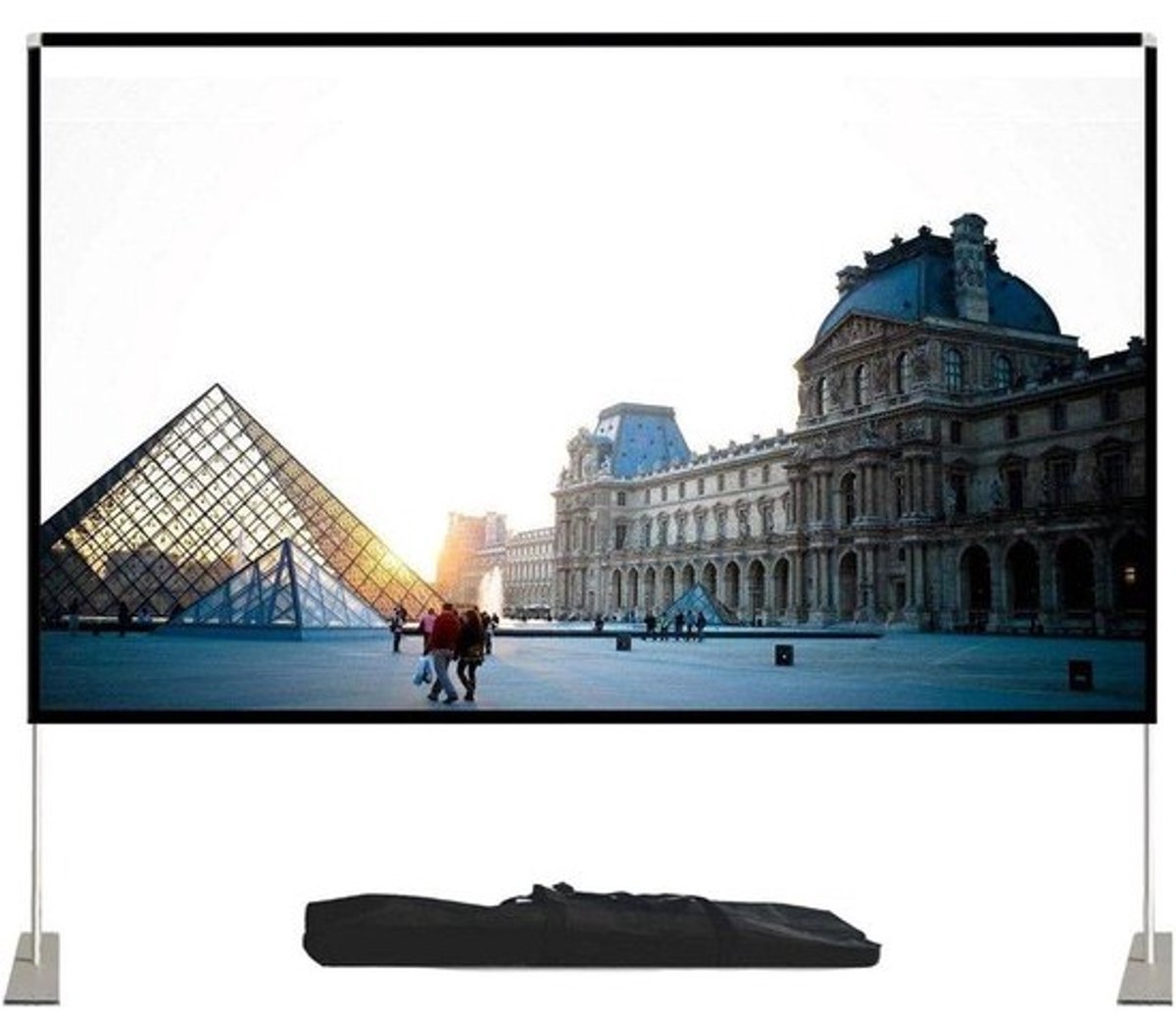 Projectiescherm - Filmscherm Beamer - Thuisbioscoop Creëren - Kreukvrij Polyester - Tot 120 Inch - Wit