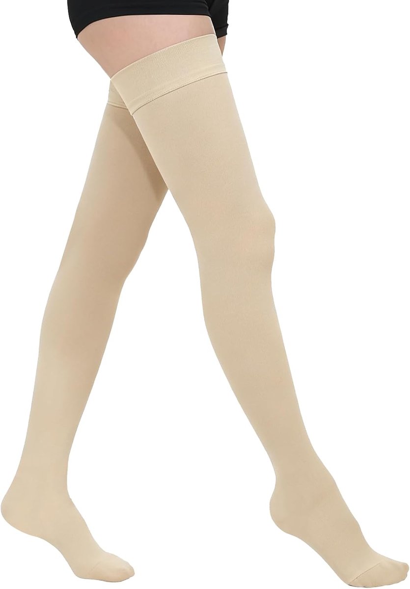 23-32 mmHg medische compressiekousen voor dames, lang, steunkousen voor heren, klasse II, gegradueerde compressie lipoedeem