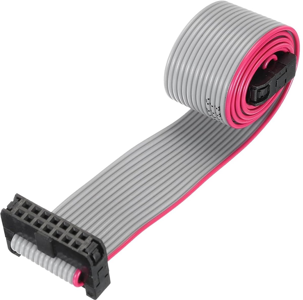 Platte bandkabel IDC, FC/FC-stekker, vrouwelijk, type A, 14-polig, stap 1,27 mm, lengte 30 cm