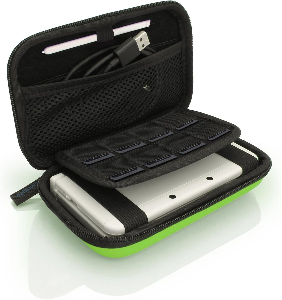 iGadgitz U3613 EVA harde hoes compatibel met Nintendo 3DS XL & 2DS XL 2017 - groen