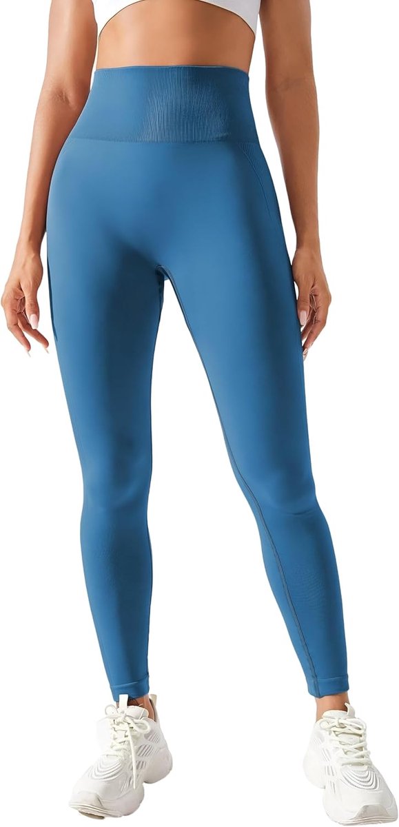 Legging voor dames, hoge taille, sportlegging voor sportschool, yoga, fitness, vuilafstotend, geurremmend, ademend, licht, antistatisch.