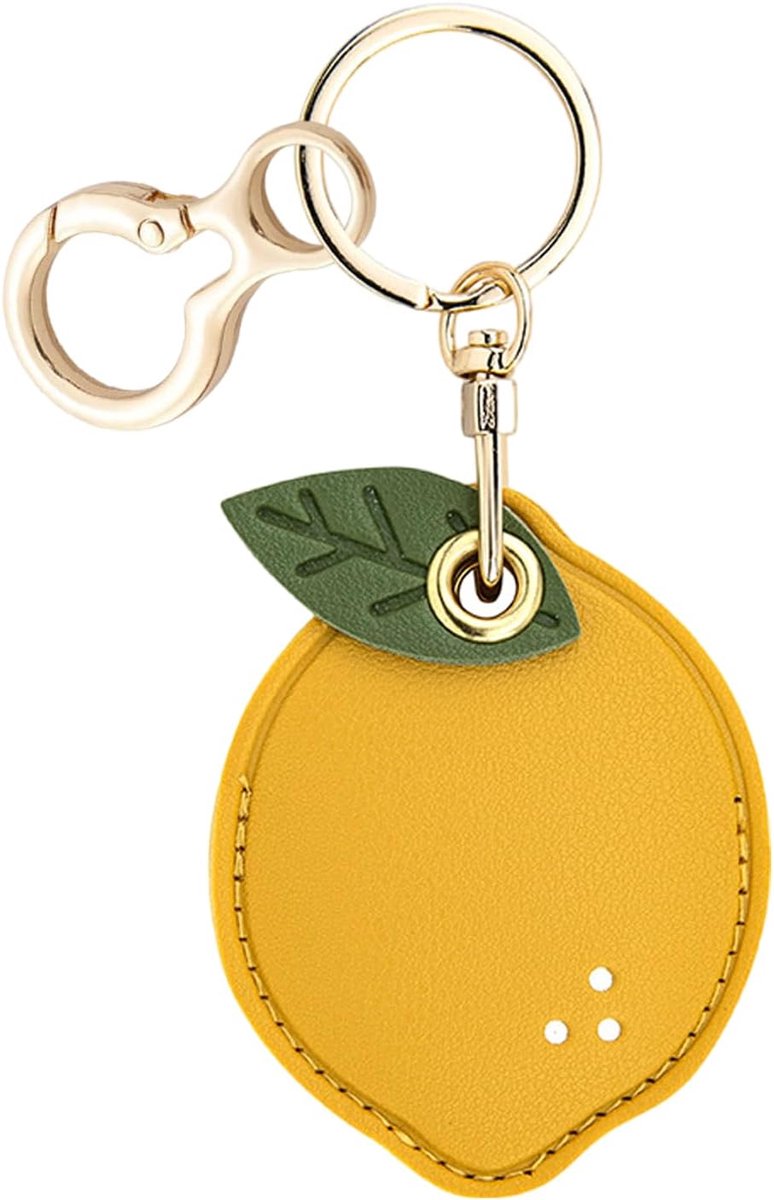 Hoesje Met Sleutelhanger, Krasbestendig Anti-Verlies Ontwerp Voor Air Tags-Leren Houder Met Sleutelhanger Voor Sleutels, Handtas, Hondenhalsband, Bagage
