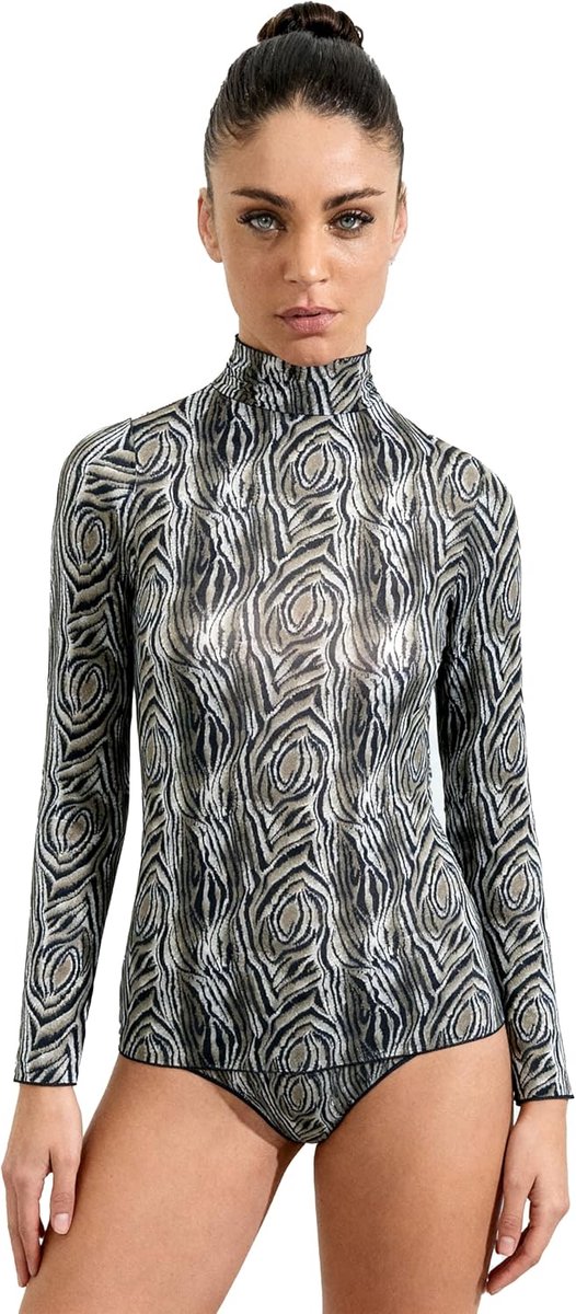 Pura Dames ondershirt lange mouwen met kasjmier kant elegant thermisch warm basislaag