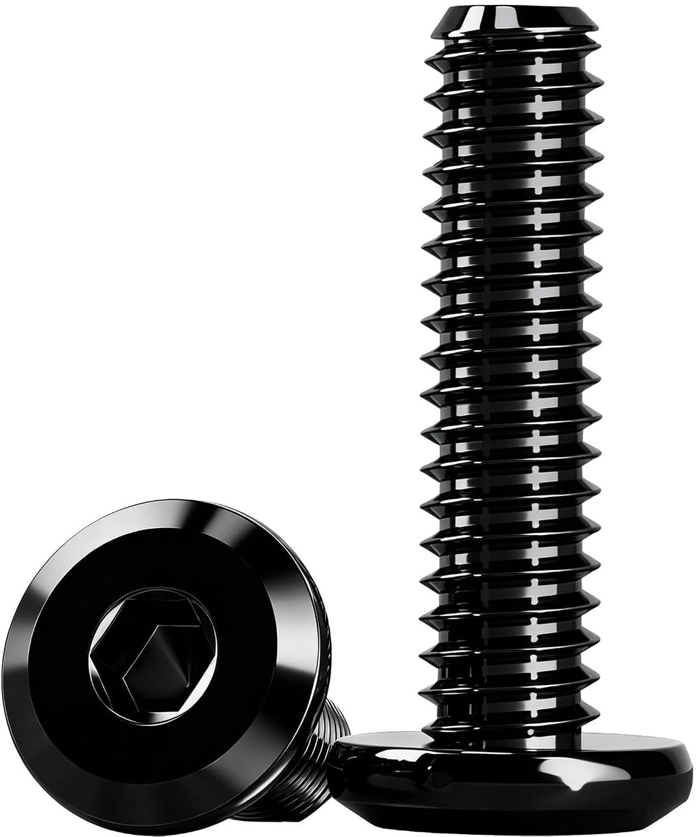 Meubelbouten, 20 stuks inbusschroeven, 304 roestvrijstalen zeskantige platkop-machineschroeven, M4 x 20 mm machinebevestigingsmiddelen (inbusschroeven), bout met volledige schroefdraad
