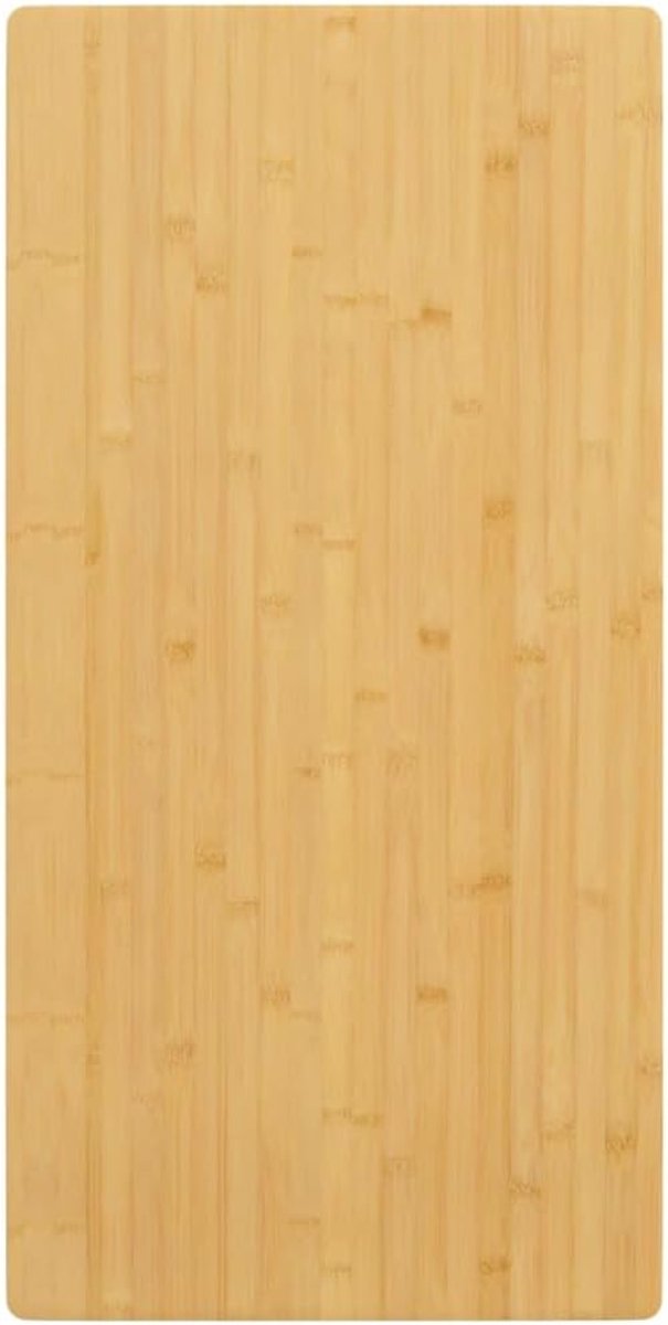 Bijzettafel, vervangingsplaat voor tafel, eettafelblad, vervangend tafelblad, geschikt voor restaurant, hotel, eetkamer, café, 50 x 100 x 2,5 cm, bamboe