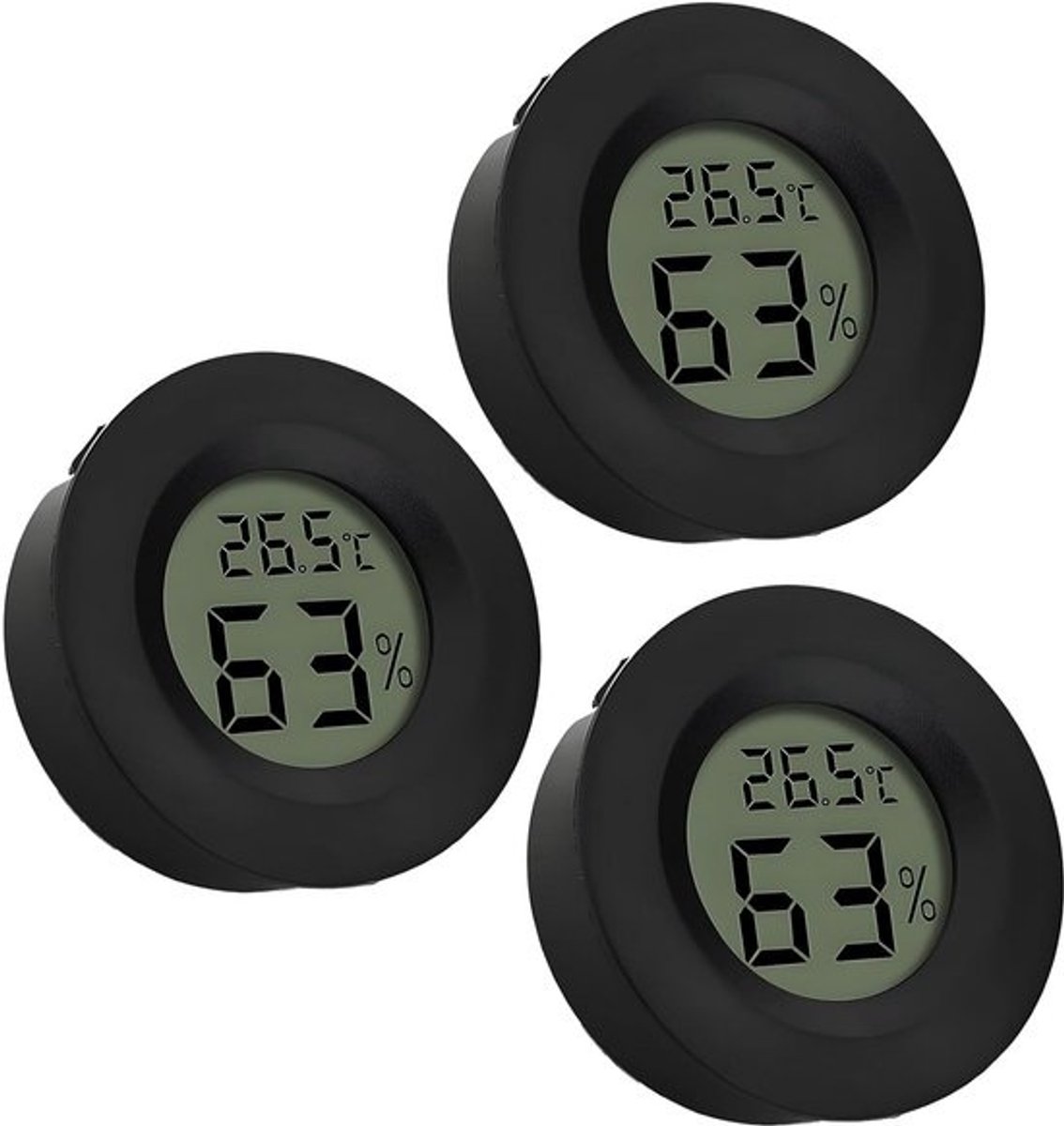 Digitale Binnenhygrometer en Thermometer met LCD-Display