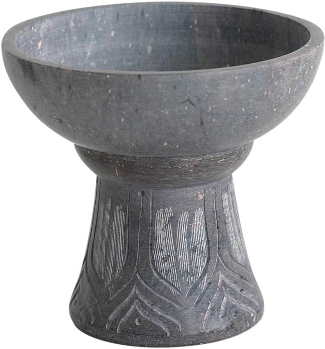 Rokerkelk voor roken, grijs, H: 12 cm, Ø 12,5 cm